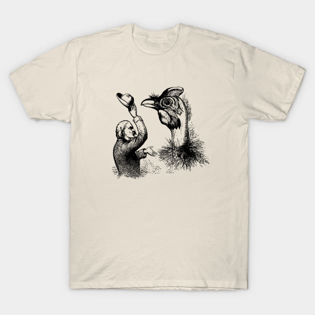 Hello Cock - dark version T-Shirt by metaphysical